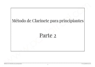 Método de clarinete para principiantes