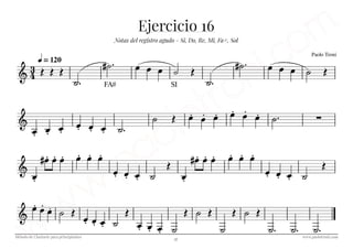 Método de clarinete para principiantes