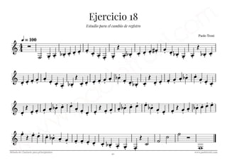 Método de clarinete para principiantes