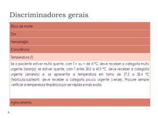 Discriminadores gerais
 
