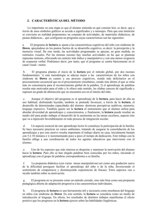 Método de enseñanza de la lectura y la escritura para niños con a | DOCX
