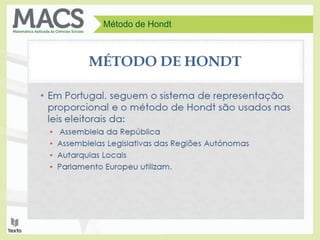Método de Hondt
 