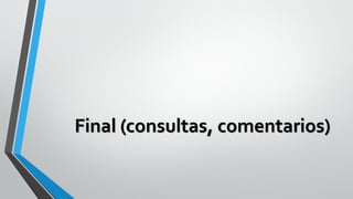 Final (consultas, comentarios)
 