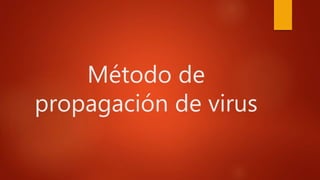 Método de
propagación de virus
 