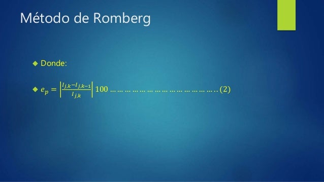 Método de romberg