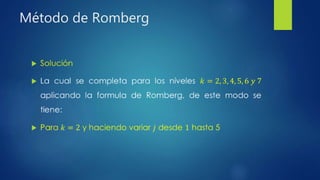 Método de Romberg
 