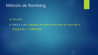 Método de Romberg
 