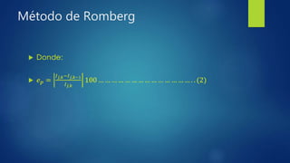 Método de Romberg
 