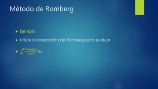 Método de Romberg
 