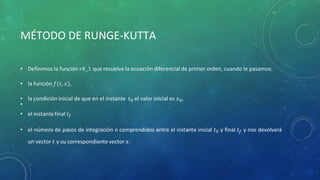 Método de runge kutta | PPTX