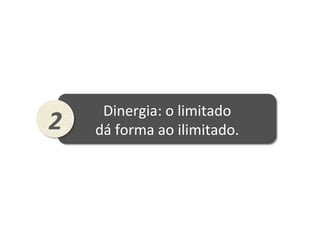 Dinergia:	
  o	
  limitado	
  	
  
dá	
  forma	
  ao	
  ilimitado.	
  2	
  
 