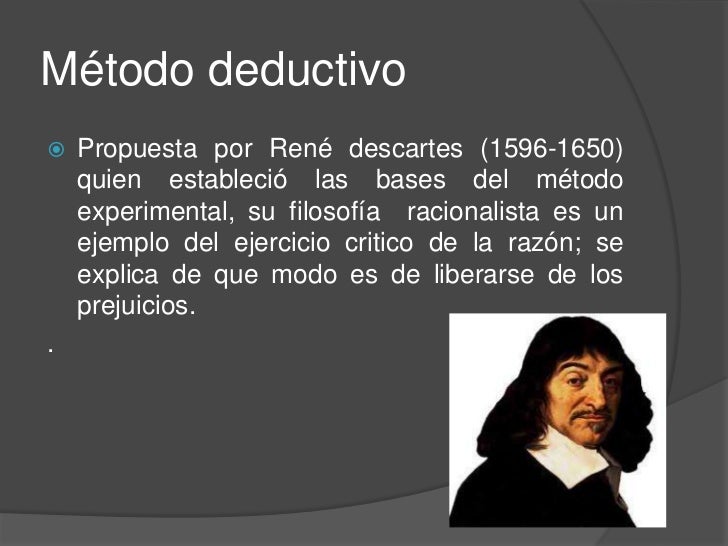 Método inductivo y deductivo