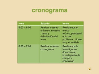 cronograma