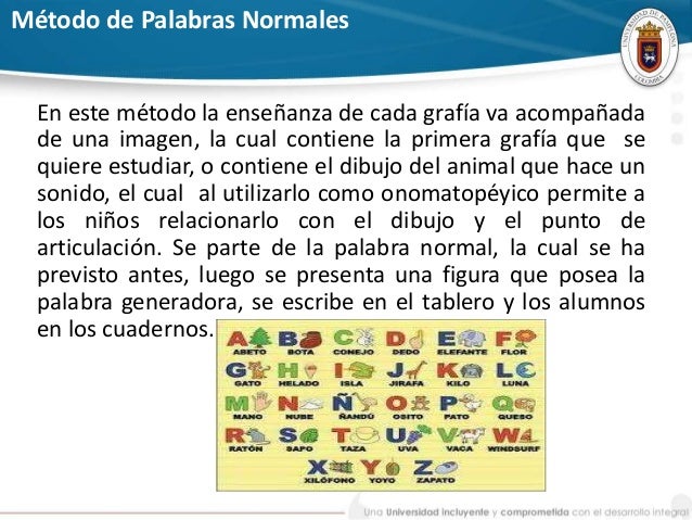 Método palabras normales