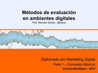 Métodos de evaluación  en ambientes digitales Prof. Marcelo Santos  Diplomado em Marketing Digital Universidad Mayor - 2011 