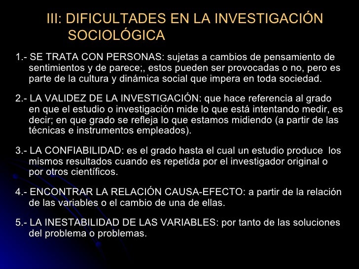 MéTodos de Investigación Sociológica