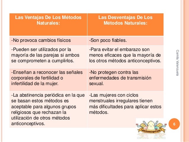 Ventajas De Los Métodos Anticonceptivos Naturales www.tpsearchtool.com