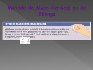 Método do Muco Cervical ou de
           Billings
 