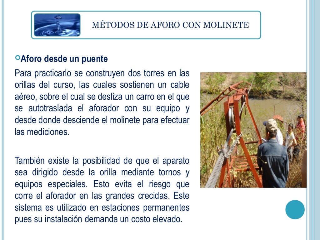 Métodos de aforo