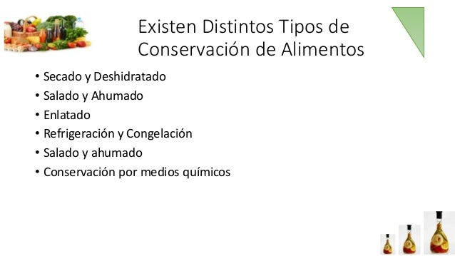 Métodos De Conservación De Alimentos