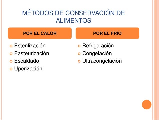 Métodos De Conservción De Los Alimentos 3