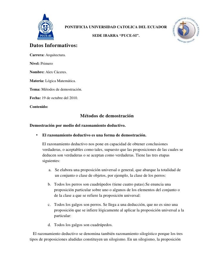 Métodos de demostración