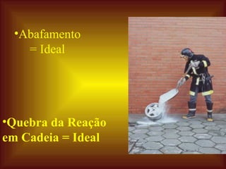 Quebra da Reação em Cadeia = Ideal Abafamento = Ideal 