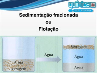 Sedimentação fracionada
          ou
       Flotação
 