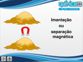 Imantação 
   ou 
separação
 magnética
 
