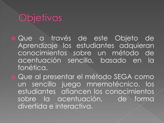Método sega de acentuación | PPTX