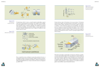 mecânica 5                                                                                                                                                                                                                                                           CAPÍTULO 8




                                                                                                                                                                                                                                            Figura 8.24
                                                                                                                                                                                                                                            Efeito da profundidade




                                                                                                    16º
                                                                                   6º
                                                                                                                                                                                                                                            de corte e do avanço
                                                                                              68º                                                                                                                                           na forma do cavaco.
                                                                                               Corte AB




                                                                                                                                                                     Profundidade de corte
                                                                    30º




                                                                                         8º
                                               c
                                                                A




                                                                                                                  γ
                                                                               90º
                                           b
                                               d
                                       a                                                                                                                                                       Avanço
                                                                               B


                                                                               3




                     Figura 8.22
                    Ferramentas e                  O material que se solta é o cavaco, e o tipo de material cortado define o tipo de   Existem diversos tipos de ferramentas de corte para tornear. A ferramenta
                formatos de cunha.                 cavaco para a mesma geometria da ferramenta. Por exemplo, no ferro fundido,         inteiriça de aço rápido é um pequeno prisma ou uma lâmina, com aproxima-
                                                   não existem ligações entre os cavacos retirados. Nesse caso, formam-se cavacos      damente 10% de cobalto, chamado bits (vem de palavra inglesa, que signifi-
                                                   muito pequenos, porque o material é quebradiço. No trabalho com materiais           ca “pedaço”). O bits é fixado nos suportes reto ou inclinado, e esse suporte
                                                   mais tenazes, por exemplo, o aço de baixo carbono, os cavacos agarram-se uns        por sua vez é preso na torre porta-ferramenta da máquina. Outra ferramenta
                                                   aos outros, formando verdadeiras fitas de aço. Na figura 8.23 podem ser vistos      tem ponta soldada de carboneto (metal duro). Em ambos os casos, se a ferra-
                                                   diferentes tipos de cavacos.                                                        menta se desgasta, é possível a reafiação. A figura 8.25 ilustra um exemplo de
                                                                                                                                       geometria da ferramenta de tornear e mostra os principais ângulos da ferra-
                     Figura 8.23                                                                                                       menta inteiriça.
        Diferentes tipos de cavacos.                                      a)
                                                                                                    a) cavaco em fita;
                                                                                                                                                                                                                                            Figura 8.25
                                                                                                    b) cavaco helicoidal;
                                                                      b)                      d)
                                                                                                                                                                                                                                            Geometria da
                                                                                    c)              c) cavaco espiral;                                                                                    Direção
                                                                                                                                                                                                          de corte                          ferramenta de tornear.
                                                                                                    d) cavaco em lascas ou pedaços.



                                                                           Formas de cavacos produzidos na usinagem dos metais.                                                        Face
                                                                                                                                                            Gume
                                                                                                                                                        secundário

                                                                                                                                              Chanfro no flanco do                                               Haste          Direção
                                                                          ap                  pp                                                 gume secundário                                                                de avanço
                                                                                                                                                                                                                      Chanfro na face
                                                                                                             κγ                                  Quina com raio de                                                    do gume principal
                                                                                                                                                  arredondamento
                                                                                                                                                                                                                Gume principal
                                                                                                                                                          Flanco                                             Flanco principal
                                                                                                                                                      secundário                              Chanfro no flanco do
                                                                                                                                                                                              gume secundário

                                                                    A formação do cavaco varia com a profundidade de corte,
                                                                    o avanço, o material da peça e a geometria da ferramenta.


                                                                                                                                       Pelo efeito de praticidade e produtividade, são largamente utilizadas as pastilhas,
                                                                                                                                       ou insertos intercambiáveis (figura 8.26), que são presas em suportes fixados na
                                                   Para o controle dos cavacos, utilizamos os ajustes dos parâmetros de corte e a      torre porta-ferramentas. Existem os insertos fabricados com os materiais metal
                                                   tecnologia dos quebra-cavacos nas ferramentas, afiadas nas pontas ou sinteriza-     duro, cermet, cerâmica, CBN, PCD. A seleção e indicação de uso estão descritas
                                                   das quando são usadas as pastilhas intercambiáveis. A figura 8.24 demonstra os      no capítulo 6 deste livro. Basicamente, o tipo de material da peça, as condições
                                                   efeitos da profundidade de corte e avanço na forma dos cavacos em usinagem de       de dureza e forma geométrica, o tipo de operação a ser executado, nível de exi-
                                                   aço ABNT 1045.                                                                      gência e outros definem o tipo de material dos insertos.

  244                                                                                                                                                                                                                                                                    245
 