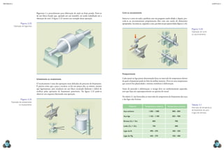 mecânica 5                                                                                                                                                                                                                                  CAPÍTULO 2




                                      Bigornear é o procedimento para fabricação de anéis na forja pesada. Parte-se     Corte ou seccionamento
                                      de um bloco furado que, apoiado em um mandril, vai sendo trabalhado até a
                                      obtenção do anel. A figura 2.22 mostra um exemplo dessa operação.                 Inicia-se o corte em toda a periferia com um pequeno cutelo afiado e, depois, pro-
                                                                                                                        cede-se ao seccionamento propriamente dito com um cutelo de dimensões
                     Figura 2.22                                                                                        apropriadas. Secciona-se, segundo o caso, por dois ou por quatro lados (figura 2.24).
             Operação de bigornear.
                                                                                                                                                                                                                Figura 2.24
                                                                                                                                                                                                                Operação de corte
                                                                                                                                                                                                                ou seccionamento.




                                                                                                                        Preaquecimento

                                      Achatamento ou recalcamento                                                       Cada metal ou liga possui determinada faixa ou intervalo de temperatura dentro
                                                                                                                        da qual o forjamento pode ser feito da melhor maneira. Deve ser uma temperatura
                                      O recalcamento é uma das operações mais delicadas do processo de forjamento.      que associe boa plasticidade e mínima resistência à deformação.
                                      É preciso evitar que a peça a recalcar, se for um pouco alta, se entorte, mesmo
                                      que ligeiramente, pois resultaria em um bloco recalcado disforme e difícil de     Antes de proceder à deformação, o tarugo deve ser uniformemente aquecido,
                                      retificar pelas operações de forjamento posteriores. Na figura 2.23 pode-se       sem que haja um superaquecimento ou queima do metal.
                                      observar um esquema ilustrando essa operação.
                                                                                                                        Na tabela 2.1 são fornecidos os intervalos de temperatura de forjamento dos aços
                     Figura 2.23                                                                                        e das ligas não ferrosas.
        Operação de achatamento
                ou recalcamento.                                                                                                                                                                                Tabela 2.1
                                                                                                                                Material             Temperatura máxima           Temperatura mínima
                                                                                                                                                                                                                Intervalos de temperatura
                                                                                                                                                                                                                de forjamento de aços
                                                                                                                         Aço-carbono                      1 200 – 1 000                  800 – 850
                                                                                                                                                                                                                e ligas não ferrosas.
                                                                                                                         Aço-liga                         1 150 – 1 100                  825 – 900

                                                                                                                         Bronze (Cu + Sn)                      850                          700

                                                                                                                         Latão (Cu + Zn)                       750                          600

                                                                                                                         Ligas de Al                        490 – 470                    300 – 350

                                                                                                                         Ligas de Mg                        430 – 370                    350 – 400



  72                                                                                                                                                                                                                                            73
 