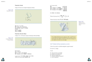 mecânica 5                                                                                                                                                                                                                                         CAPÍTULO 2




                                       Disposição inclinada                                                                                   O 1° avanço será de:
                                                                                                                                              MP	                            =		41,51 mm
                                       A figura 2.56 mostra um exemplo de disposição inclinada.                                               PR = 1 cos α = 1 * 0,42262	    =		 0,42 mm
                                                                                                                                              RS = 1,5 sen α = 1,5 * 0,90631	=		 1,35 mm
                    Figura 2.56                                                                                                               ST = 10 cos α = 10 * 0,42262	 =		 4,22 mm
               Disposição inclinada.                                                                                                          			                              47,50 mm

                                                                                                                                              X = 47,50 + 1,5 = 49 mm
                                                                               I
                                                                                           C
                                                                                                                                                                         1000 − 49 
                                                                                                                                           Número dede peças por fita = 
                                                                                                                                             Número peças por fita:                + 1 * 2 = 74
                                                                                       G                                                                                    26       
                                                                                                   H
                                                                                   E
                                                                       I
                                                                                               α                                              Número de peças por chapa: 74 · 25 = 1 850 peças.
                                                                                       B                   A

                                                                                                                                                                                                                            Figura 2.58
                                                                                                                                                                                              PRS    T
                                                                                                                                                                                                                            Diagrama de uma
                                                                                                                                                                                                                            disposição imbricada
                                                                                                                                                                                                                            oblíqua.
                                       AB = 10 + 1 = 11 mm
                                       BC = 12,5 + 10 + 1 = 23,5 mm
                                       tg α = BC/AB = 23,5/11 = 2,13333                                                                                                                       1,5
                                       α = 65°
                                       sen α = 0,90631
                                       cos α = 0,42262

                                       Disposição imbricada oblíqua
                                       As figuras 2.57 e 2.58 mostram esquema de disposição imbricada oblíqua.
                                                                                                                                                  Esses exemplos dão ideia de como se aproveita a chapa. A escolha de uma
                    Figura 2.57                                                                                                                   ou outra disposição depende da quantidade de peças a produzir. O custo
             Exemplo de disposição                                                                                                                da ferramenta varia conforme se trate de um corte reto ou inclinado, de
                 imbricada oblíqua.                     21
                                                                                                               26        x                        corte simples com retorno ou de corte duplo.
                                                                                                                         1,5




                                                                           D               F
                                                                                                                 B M N         O P
                                                                                                                α
                                                                                                       C          A
                                                                                                                                     58




                                                                                                                                     1,5
                                                                   ∝
                                                                                       G H
                                                                                                                                              2.6.7  Cálculo da força necessária ao corte
                                                                                        E
                                                                                                                         1,5




                                                                                                                                              A força de corte pode ser calculada empregando a seguinte equação:

                                                                                                                                              Fc = p ·  e · TC  · 1,2 [kg]

                                       Passo: 26 mm                                                                                           em que:
                                       FG = 54,86 mm
                                       BD = 1 + 10 + 1 + 10 = 22 mm                                                                           Fc = força necessária ao corte (kgf);
                                       BC = 22 sen α = 22 * 0,90631 = 19,93 mm                                                                p = perímetro a ser cortado (mm);
                                                                                                                                              e = espessura da chapa (mm);
                                       Largura da tira: 1,5 + 54,86 + 19,93 + 1,5 = 77,79                                                     TC = tensão de cisalhamento (kg/mm2);
                                       Número de tiras por chapa: 2 000/78 = 25                                                               1,2 = fator de segurança.

  100                                                                                                                                                                                                                                                  101
 