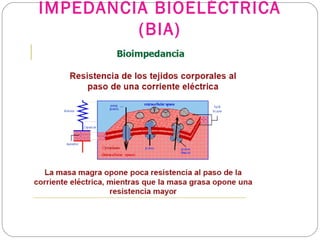 IMPEDANCIA BIOELÉCTRICA
(BIA)
 