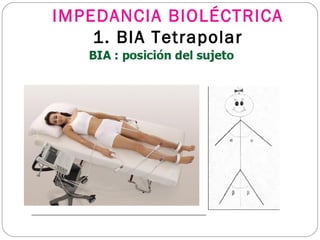 IMPEDANCIA BIOLÉCTRICA
1. BIA Tetrapolar
 