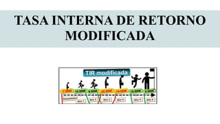 TASA INTERNA DE RETORNO
MODIFICADA
 
