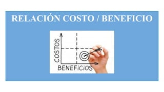 RELACIÓN COSTO / BENEFICIO
 