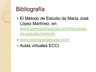 Procure que sus sesiones de estudio sean todos los días a la misma hora. Esto crea buenos hábitos de estudio. Si es posible, procure que sea en las horas de la mañana. 