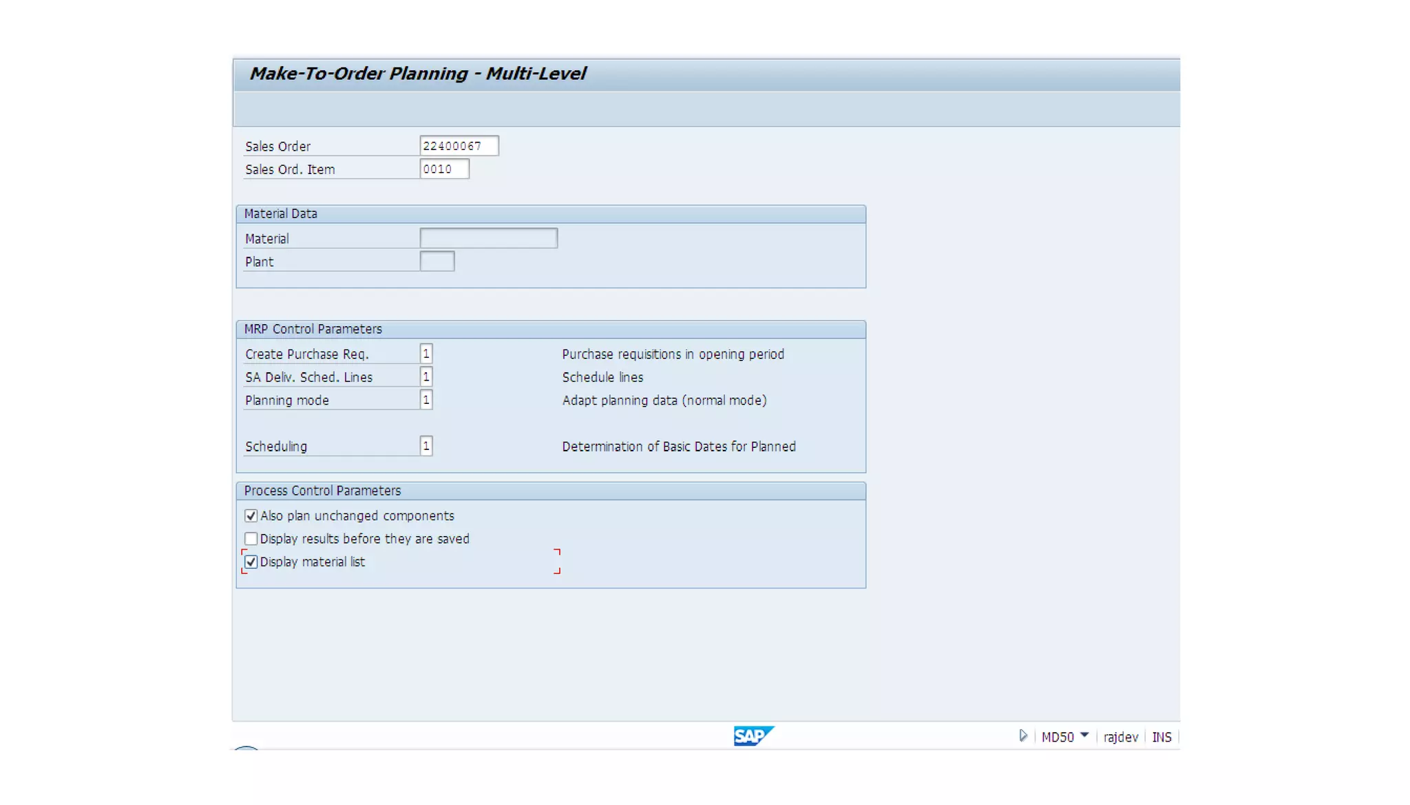 Mto end to end process demo