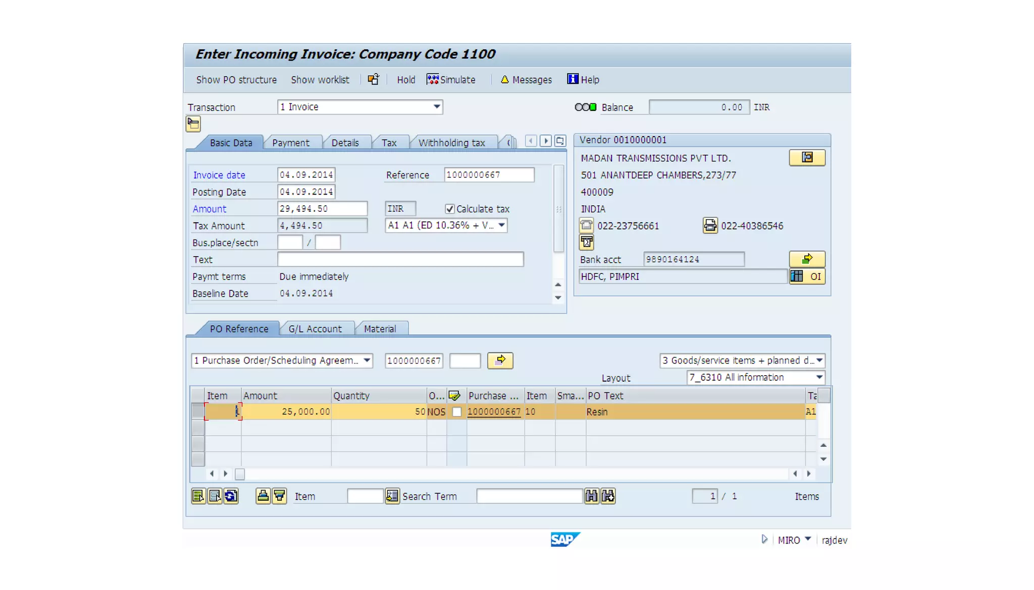 Mto end to end process demo