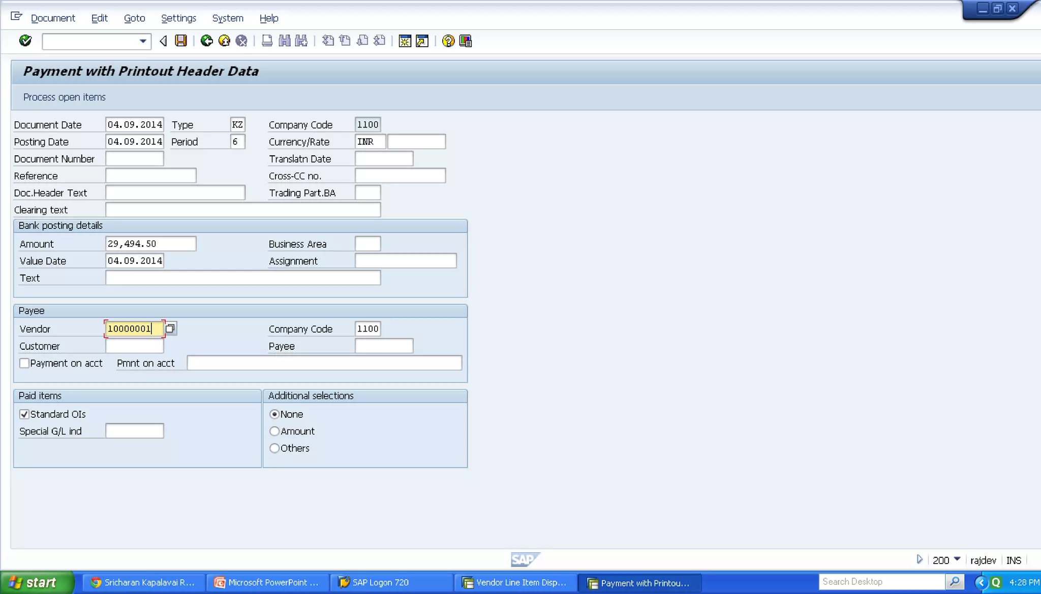 Mto end to end process demo