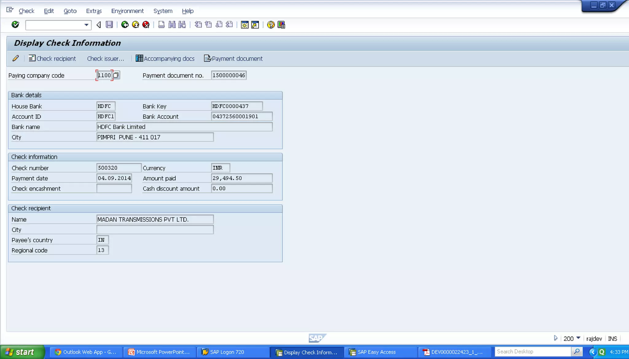 Mto end to end process demo