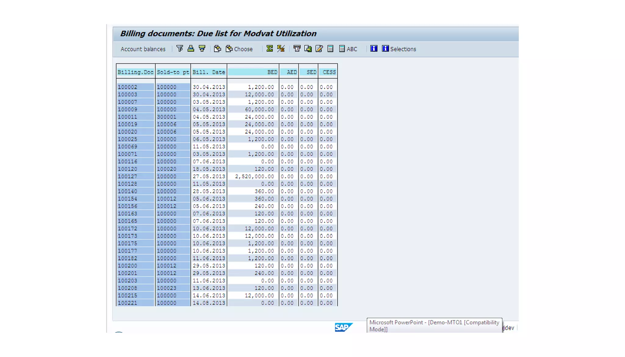 Mto end to end process demo