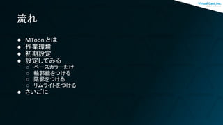 Vrm 標準シェーダ Mtoon の使い方
