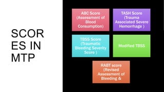 Abc Bleeding Score Components Massive transfusion protocol In emergency department | PPTX