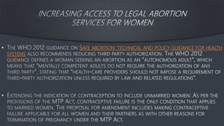 • SAFE ABORTION: TECHNICAL AND POLICY GUIDANCE FOR HEALTH
SYSTEMS
•
 
