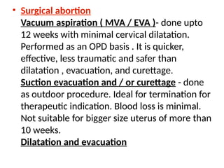 MTP_ medical termination of pregnancy for mbbs | PPTX