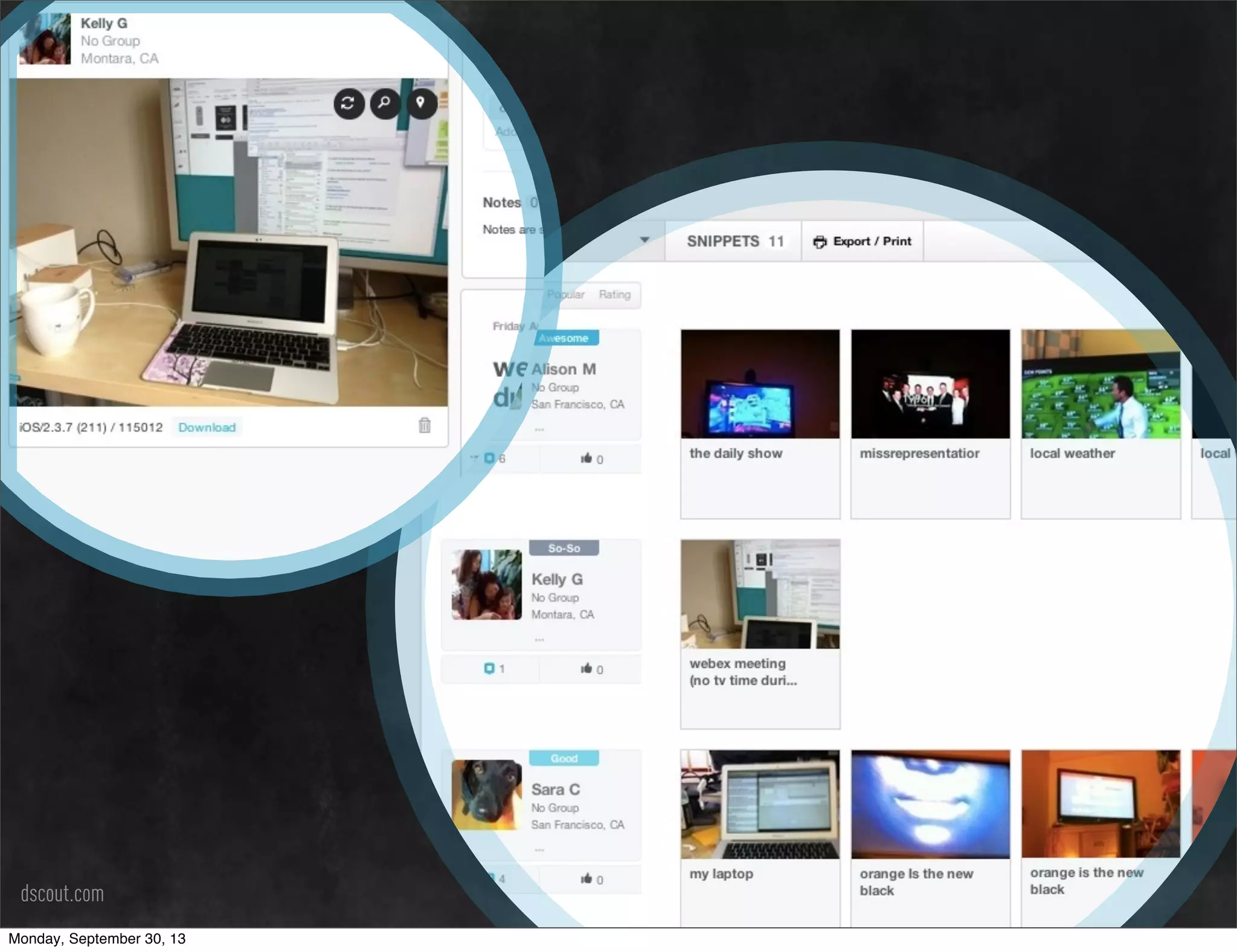 dscout.com
Monday, September 30, 13
 