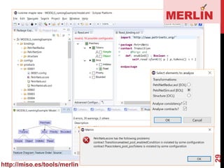 TOOL SUPPORT
29
MERLIN
http://miso.es/tools/merlin
 
