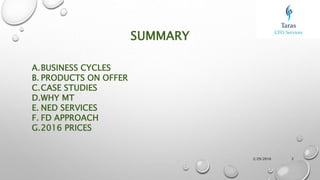 Taras Services Ltd - CFO Services & Prices